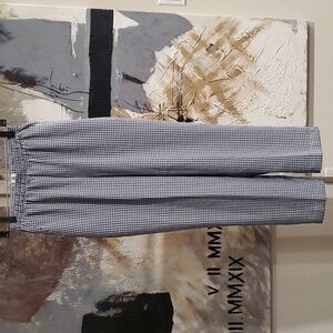 Vintage Koret Franciscan Petites Navy White Plaid Pants Women S